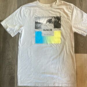 Hurley White Short Sleeve Graphic Tee